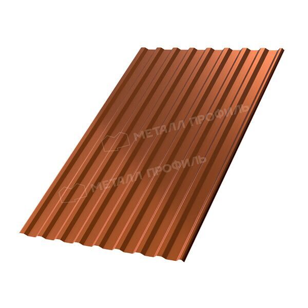 Профлист МЕТАЛЛ ПРОФИЛЬ МП-20x1100-R (AGNETA_Д-20-Copper-0,5)