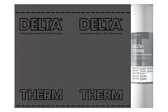 Delta-Therm Plus диффузионная термостойкая мембрана для металлических кровель с 2 зонами проклейки