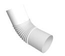 Колено стока трубы Vortex Project 146мм RAL 9003