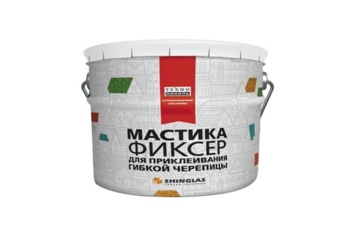 Мастика для гибкой черепицы ТЕХНОНИКОЛЬ №23 Фиксер, ведро 12,0 кг